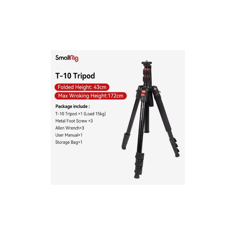 SmallRig T-10 Aluminum Tripod