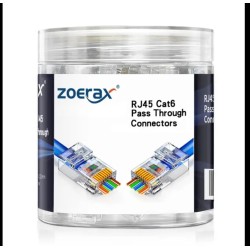 Zoerax 100PCS RJ45 Pass Through Connector